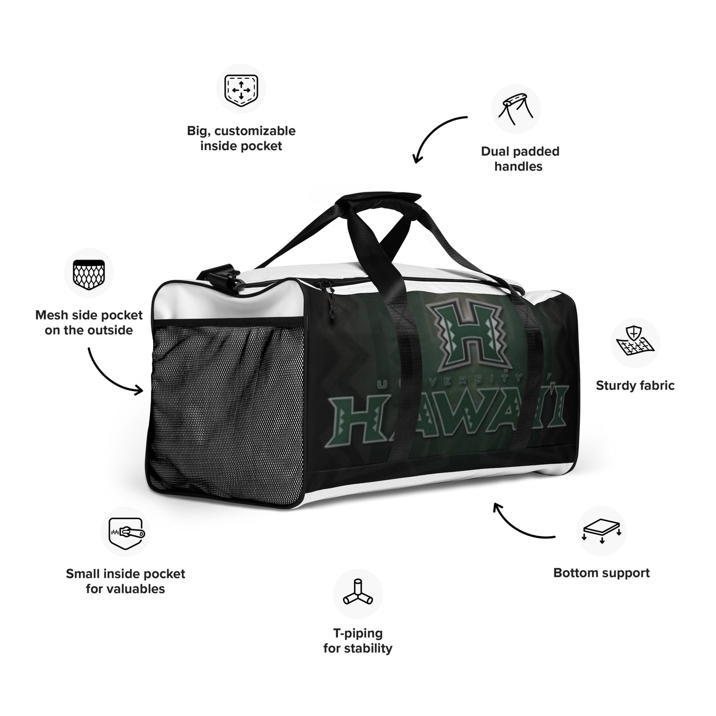 UH of Manoa Duffle bag