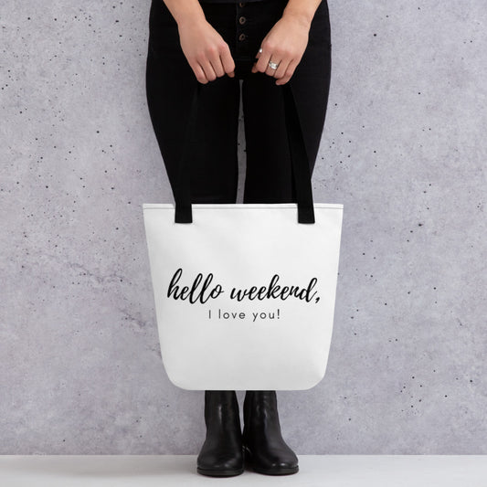 Hello Weekend Love Tote