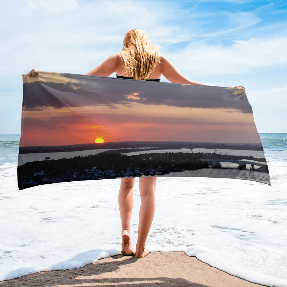 Serenity Sunset Beach Towel