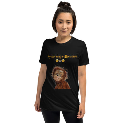 My Morning Coffee Smile Monkey Tee