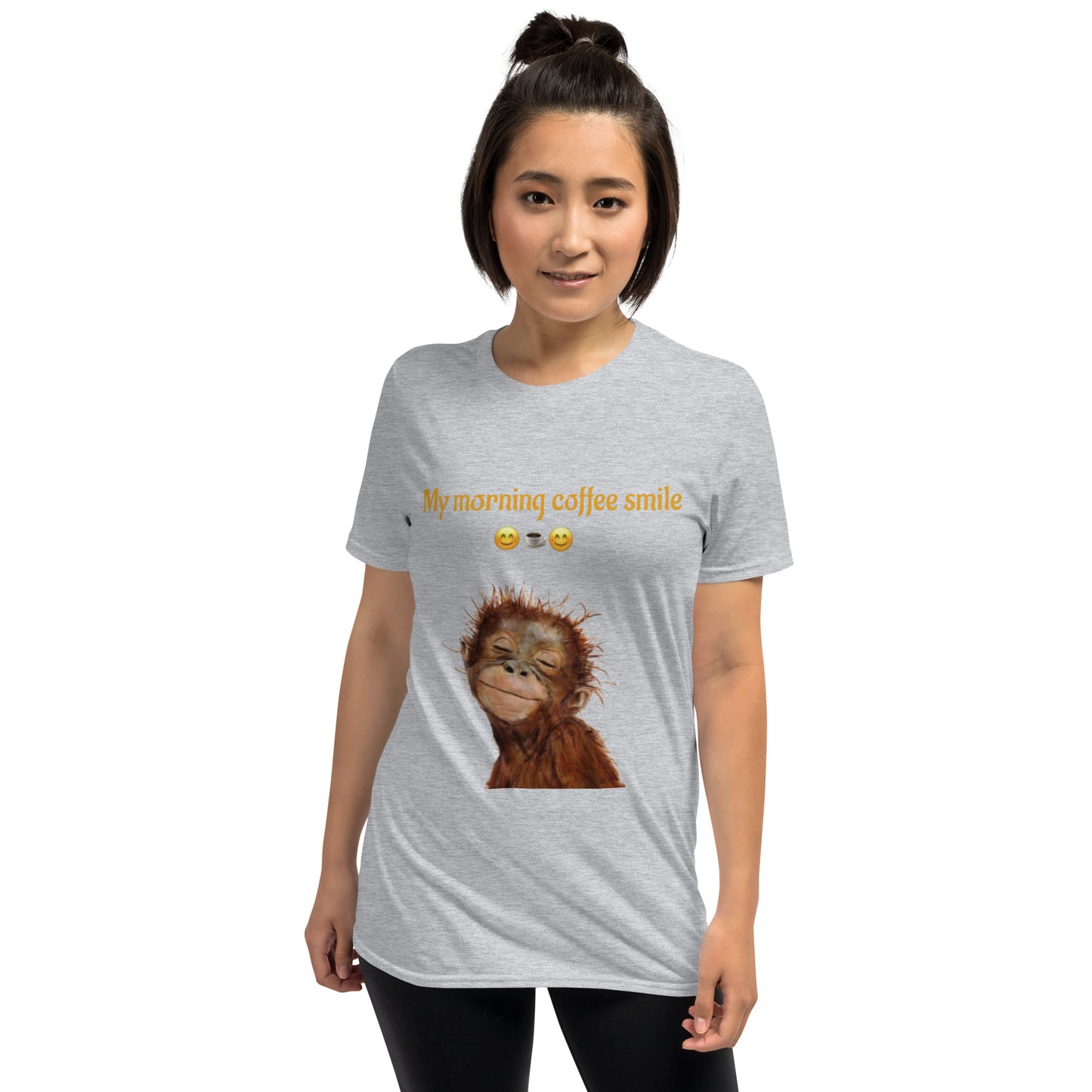 My Morning Coffee Smile Monkey Tee