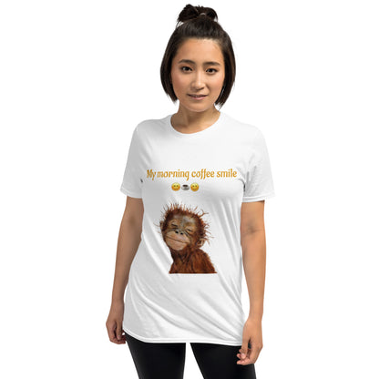 My Morning Coffee Smile Monkey Tee