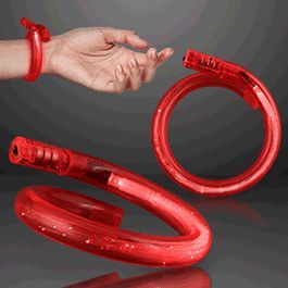 Light Up Tube Bracelet Red