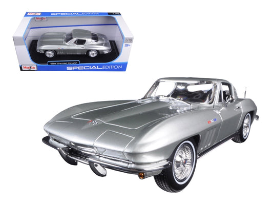 1965 Chevrolet Corvette Silver "Special Edition" 1/18 Diecast Model Car by Maisto