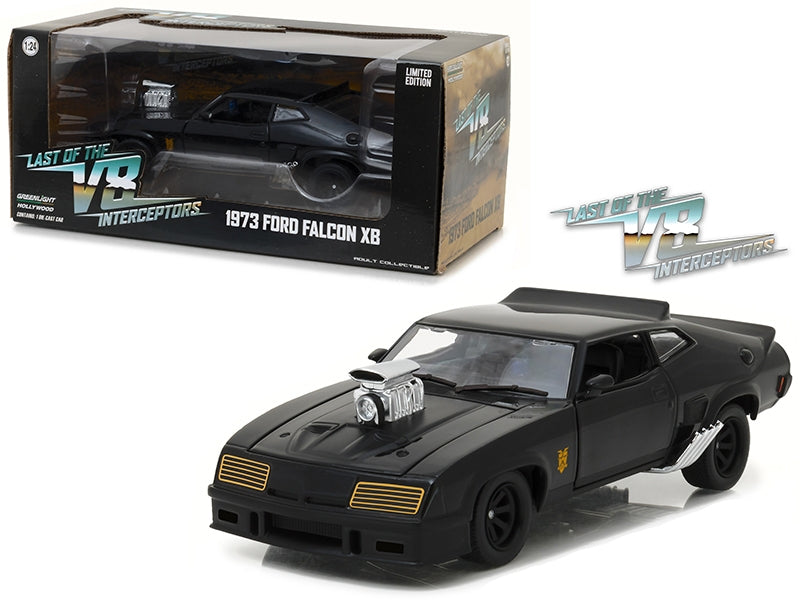 1973 Ford Falcon XB Black "Last of the V8 Interceptors" (1979) Movie 1/24 Diecast Model Car by Greenlight