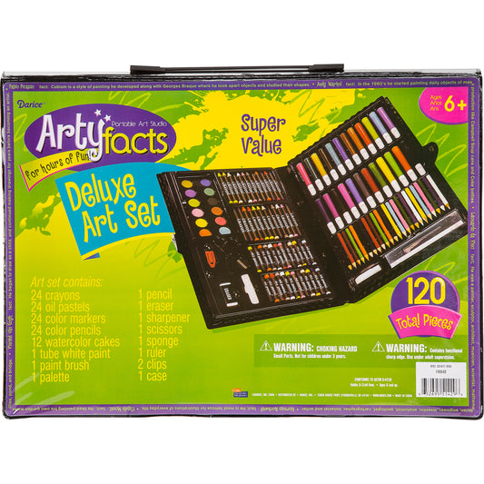 Arty Facts Portable Art Studio Deluxe Art Set