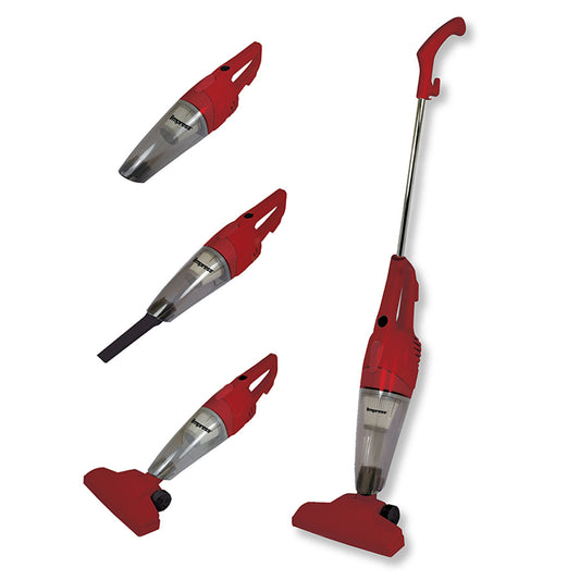 Impress GoVac 2-in-1 Upright-Handheld Vacuum Cleaner- Red